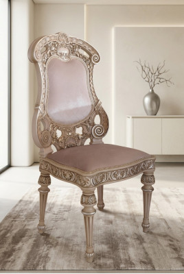 Dining room chairs wood luxury armchair chair white living room Italian furniture new