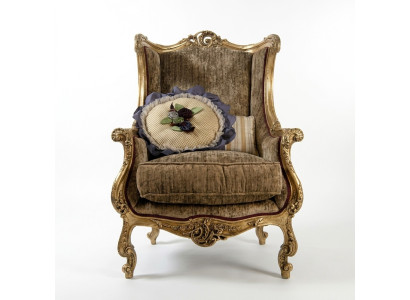 Armchair Library Chair Wingback Armchair Upholstery Italian Furniture Luxury Chairs New