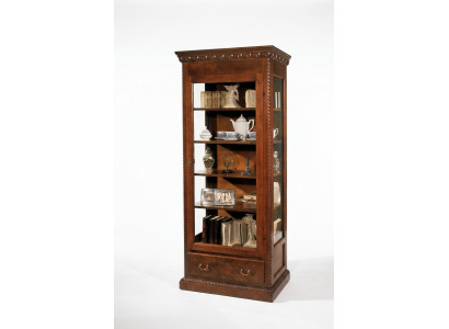 Solid wood furniture glass display cabinet real wood sideboard living room display cabinet