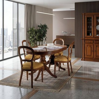 Table wooden table baroque rococo dining room royal dining table classic table
