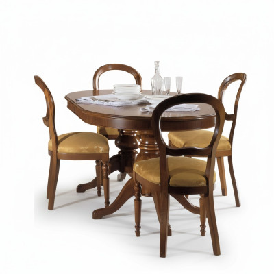 Dining room furniture group Italy furniture set suite 5-piece dining table 4 chairs luxury.