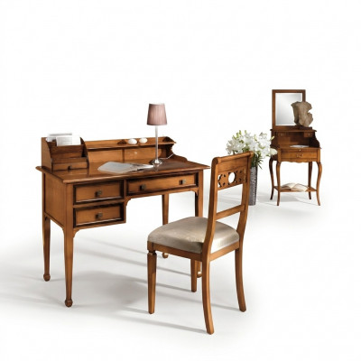 Wooden table chair tables 2-piece real wood office desk armchair table
