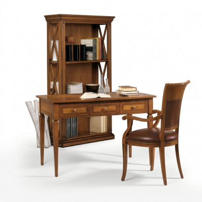 Table Desk Secretary Desks Italian Furniture Chair Set Office 2-piece