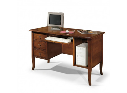 Italian desk with extendable drawers made of solid wood