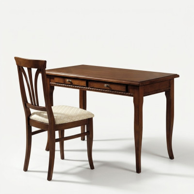 Table Desk Secretary Desks Italian Furniture Chair Set Office 2-piece