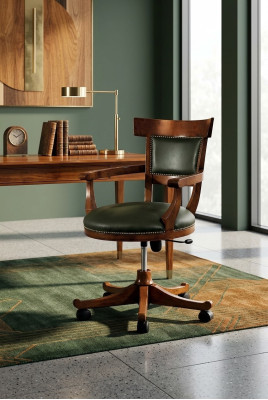 Chair on wheels living room design dining chairs wood armrests new upholstery