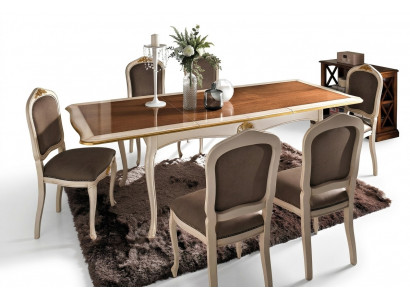 Set Table + 6 Chairs Complete Classical Dining Room Set Furniture Baroque