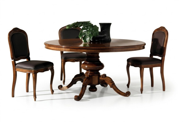 Classic dining table table round tables round baroque rococo furniture round tables new