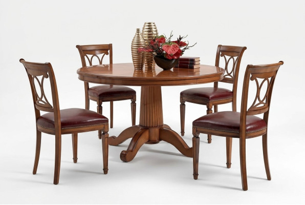 Set of 4 Chairs Art Deco Upholstery Design New Wood Dining Chair Room Set Seat