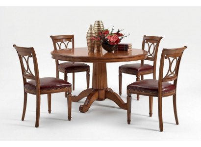 Set of 4 Chairs Art Deco Upholstery Design New Wood Dining Chair Room Set Seat