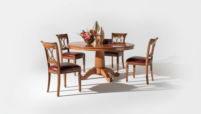 Round tables furniture dining table in antique style Italian dining tables wooden tables