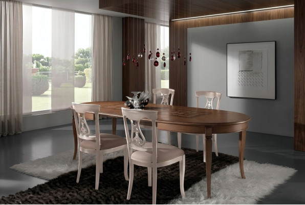 Complete Dining Set 4x Chairs Dining Room Set Dining Group Wooden Table Tables 5-piece