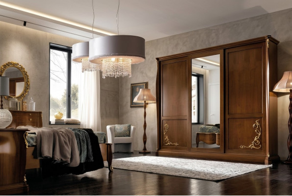 Bedroom Wardrobe Wooden Furniture Baroque New Classical Wardrobe Wardrobes