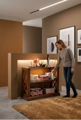 Bookshelf brown display cabinet bookcase display case bookshelf shelves new
