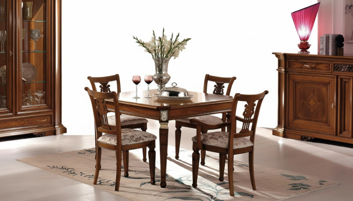 Set of 4 chairs armchairs dining room suite wood modern group upholstered chair furniture
