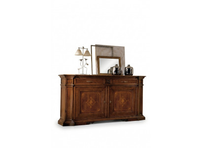Luxury chest of drawers high cabinet sideboard cabinets wood brown Italian furniture