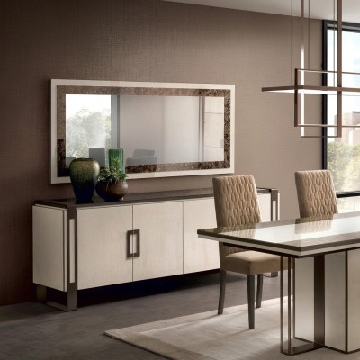 Designer dresser sideboard side low board cabinet living room shelf luxury mirror