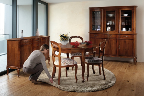Round table chairs 4-piece dining room wooden table dining room set chair dining table group