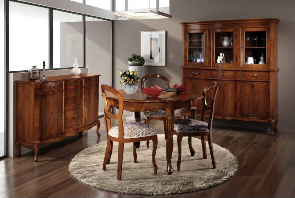 Round table chairs 4-piece dining room wooden table dining room set chair dining table group