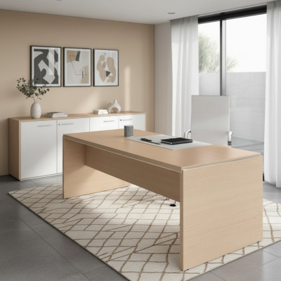 Computer desk beech office furniture workstation desk furnishing furniture Frezza