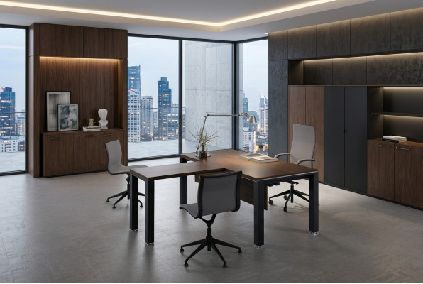 Desk table with meeting table executive desk Frezza office furnishing furniture
