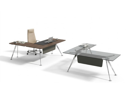 Corner desk, office desk, computer desk, office furniture, designer furniture, glass table, new