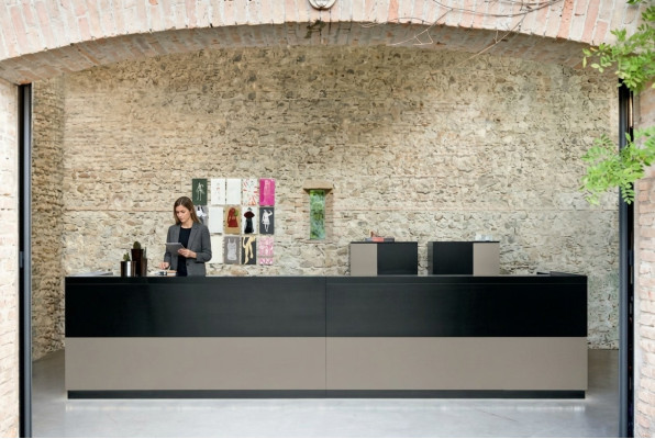 Counter furniture, reception desk, office furniture, reception desks, table, law firm, practice, Frezza