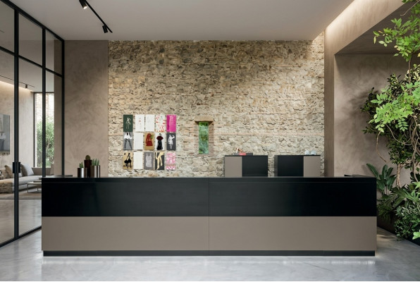Counter furniture, reception desk, office furniture, reception desks, table, law firm, practice, Frezza