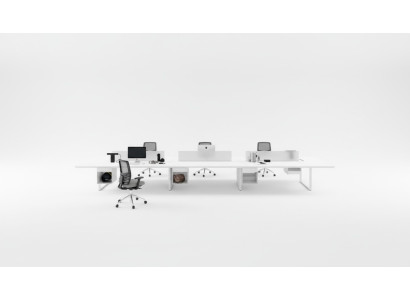 Computer desk office desk counter 6 person laptop desk tables workstation new
