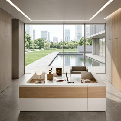 Reception desk office furniture counter furniture reception desks table law firm practice Frezza