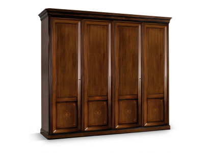 Luxury Wardrobe Closet Italian Furniture Bedroom Solid Wood Cabinets