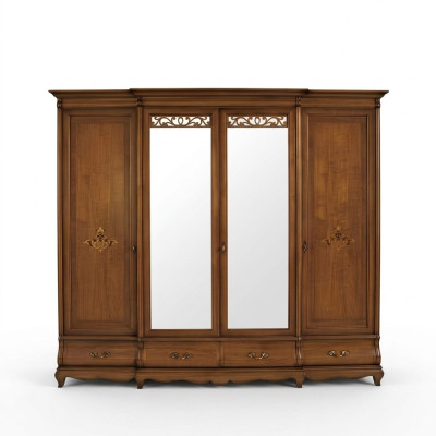 Wardrobe set wood cabinet bedroom solid wood furniture Italy cabinets