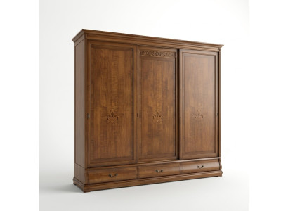 Wardrobe sliding doors wardrobe solid wood luxury cabinets Italian furniture