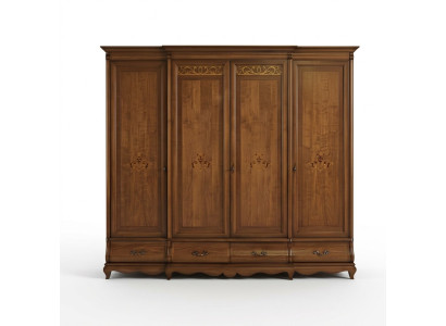 Solid Wood Wardrobe Furniture Closet Bedroom Cabinets Made in Italy New