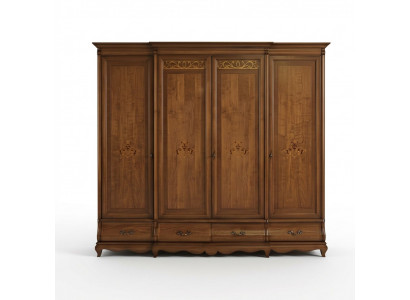 Solid Wood Wardrobe Furniture Closet Bedroom Cabinets Made in Italy New