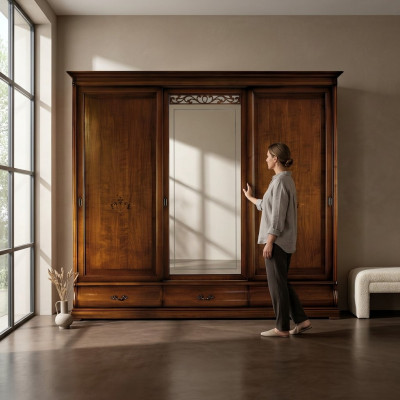 Wardrobe design wardrobes mirror furniture living Vaccari cav giovanni