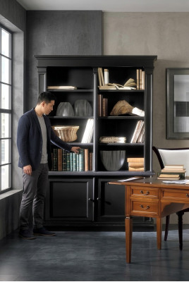 Shelf Partition Shelves Sideboard Display Cabinet Wood Luxury Italian Furniture Solid