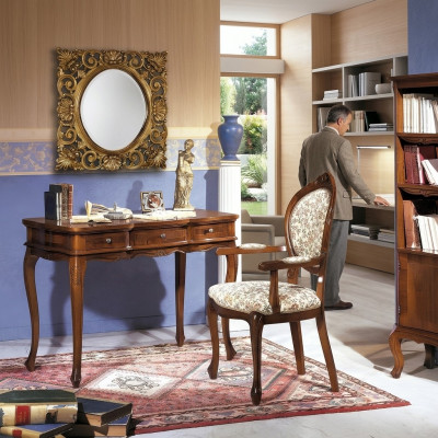 Desk Secretary Desks Italian Furniture Table Chair Set Office 2-piece