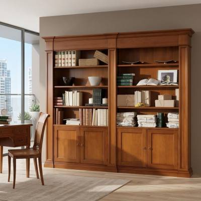 Solid real wood filing cabinet office cupboard shelves cabinets bookcase