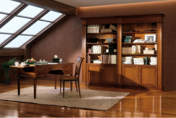 Office furniture set desk study room bookcase 2-piece set Italy