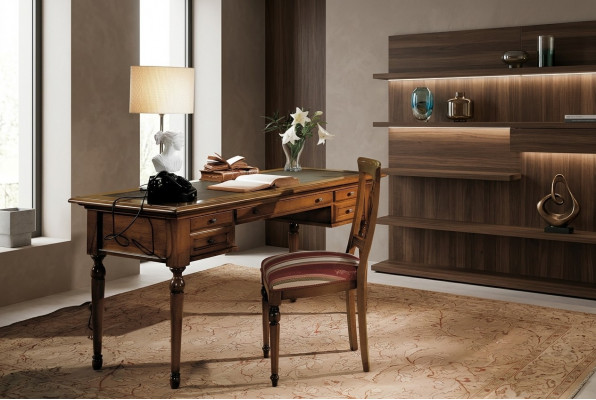 Desk Secretary Italian Furniture Table Chair Set Office 2-piece Desks
