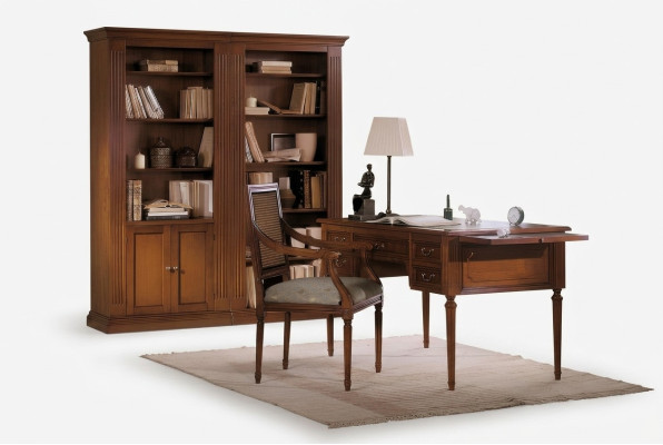 Table Desk Secretary Desks Italian Furniture Chair Set Office 2-piece