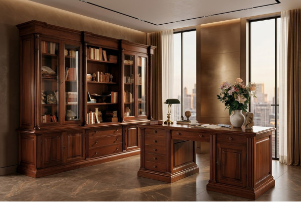 Office bookshelf cabinet wood office cabinet shelf cabinets display case Italian furniture