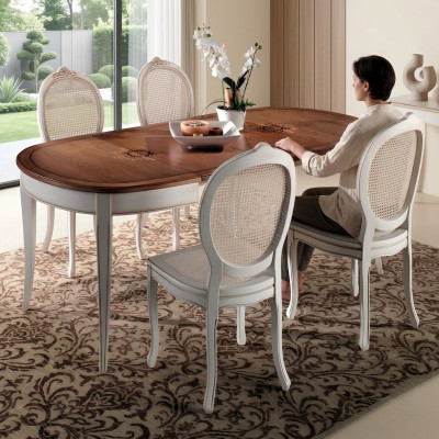 Dining table antique style solid wood Italian dining tables table wood tables furniture