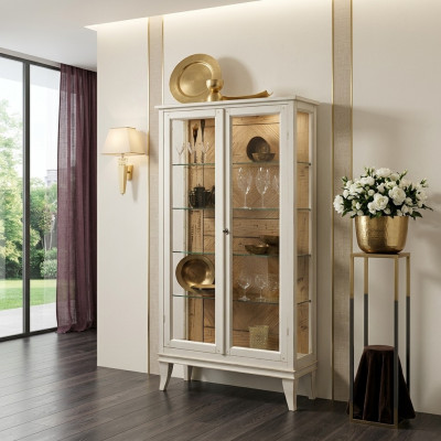 Retro style glass dining room cabinet glass table cabinet display cabinet living room display cabinets