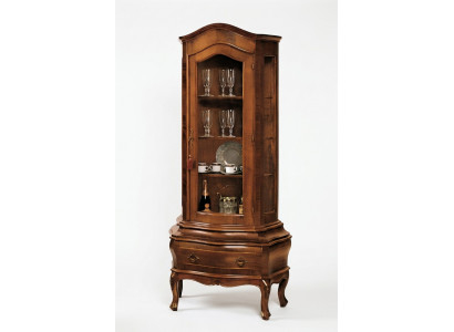 Solid wood sideboard, living room sideboard, Vaccari cav giovanni glass doors