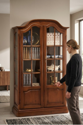 Sideboard living room sideboard solid wood sideboard Vaccari cav giovanni glass new