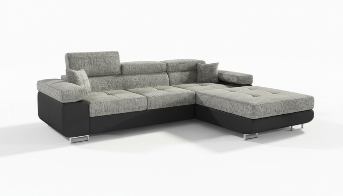 Corner sofa L-shaped living area designer sofa couch upholstery fabric seat ensemble
