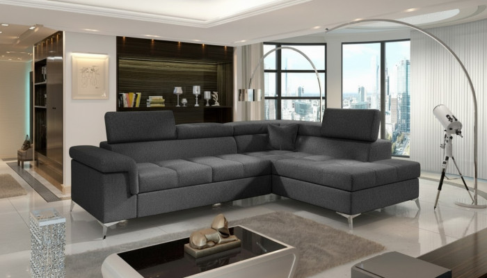 Sectional sofa L-shape sofa couch design upholstery sleeper sofa fabric bed function fabric