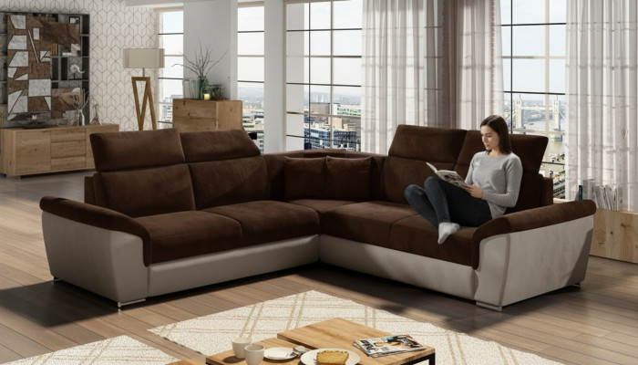 Sectional sofa L-shape living landscape designer sofa couch upholstery seating set sofas